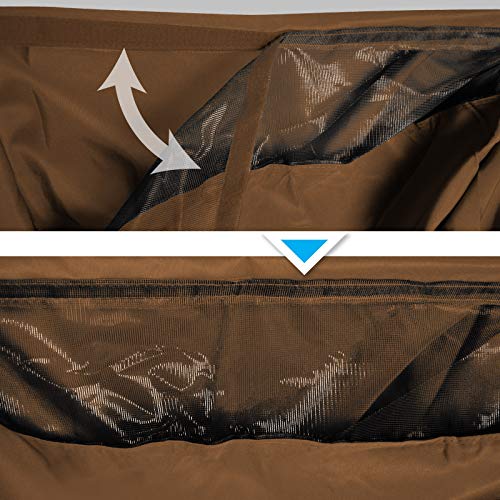 BenefitUSA Replacement Canopy Top Cover for 10'X10' Gazebo Polyester Double Tiers for Outdoor Garden Patio Pavilion Sunshade (Brown) - Thumbnail 7