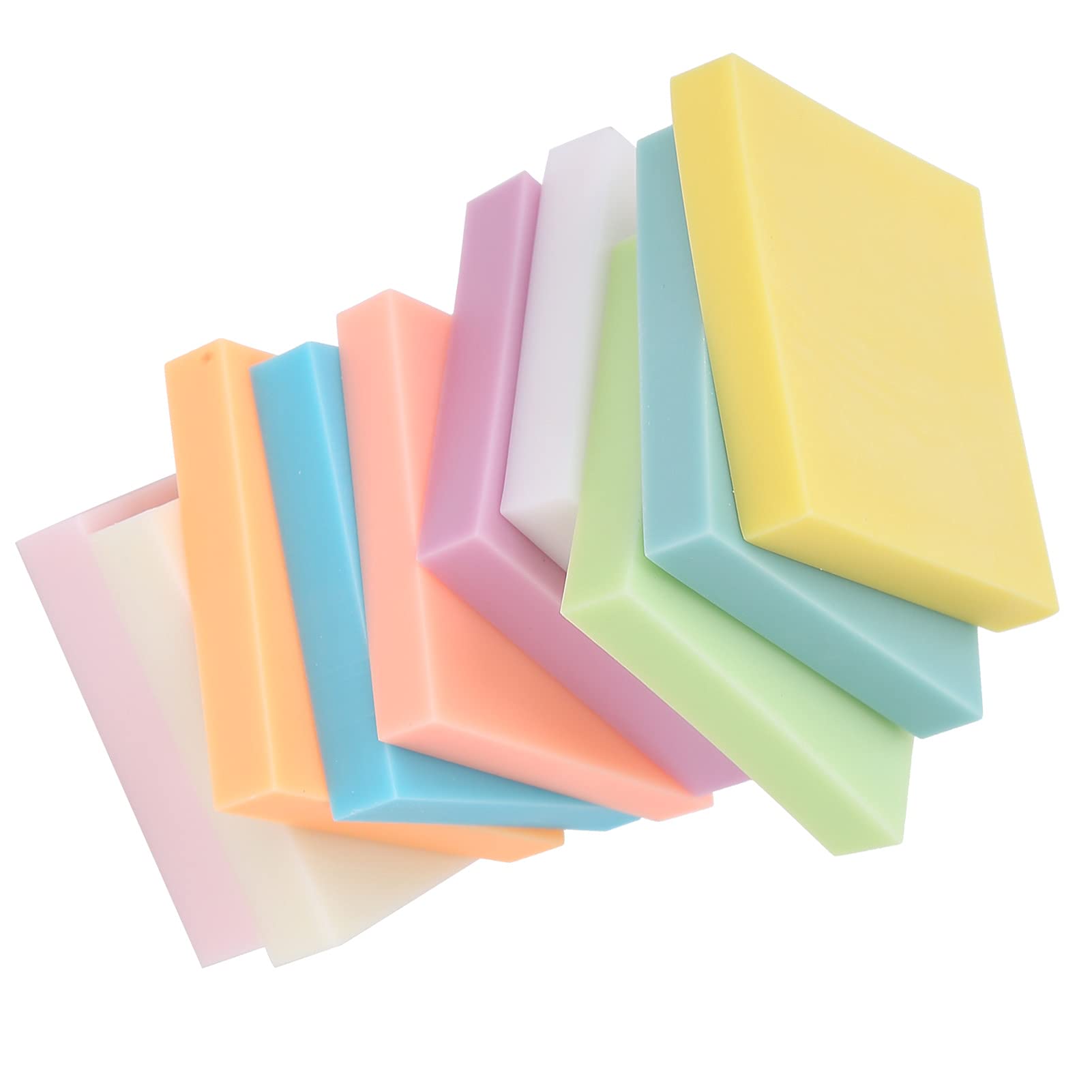 Rubber Stamp Block, 10PCS Square Rubber Stamp Carving Blocks Rubber Stamps Engraving Sheet Soft Carving Rubber Brick for Scrapbooking Postcards, Invitation Cards, DIY Carved Crafts Accessorie