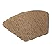 famibay Round Placemats for Round Table Set of 6 Wedge Kitchen Place Mats with 1 Round Piece Heat Insulation Stain-Resistant Vinyl Woven Place Mats Non-Slip Washable Table Mats Pack of 7 Brown