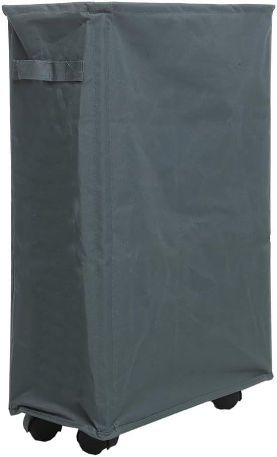 BBSHOPING 56465465645 22" Rolling Foldable Laundry Hamper Waterproof Drity Basket Organization Dust-Proof Sorter Home Corner Nursery, 15.4"×7.8", Grey