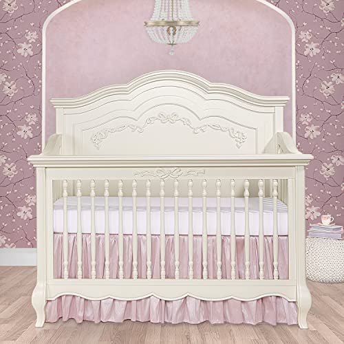Evolur Aurora 5In1 Convertible Crib In Ivory Lace, Greenguard Gold