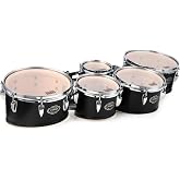 Tama Fieldstar Rudiment Marching Tenor Drums - Small Quint, Satin Black