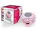 Abco Tech Water Resistant Wireless Bluetooth Shower Speaker with Suction Cup and Hands-Free Speakerphone, Pink Zebra