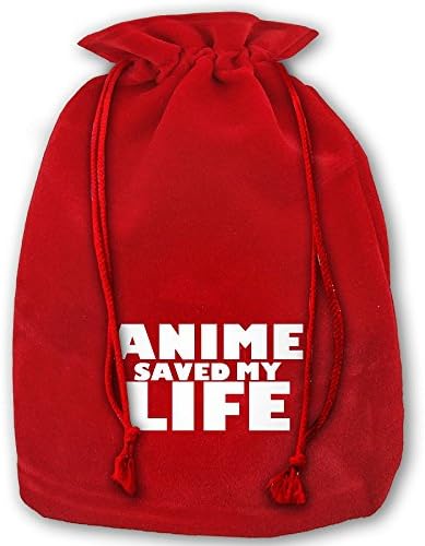 Anime Saved Life Drawstring Christmas Gift Sacks Made Of Pleuche And Sponge Velvet By Gift Boutique