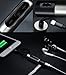 iPhone 7 Lightning to 3.5mm Power Audio Charge Headphone Jack Adapter Cable (Metallic Silver)