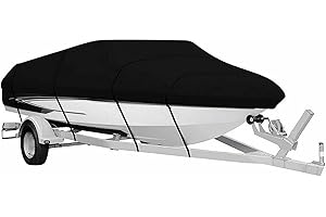 Boat Cover for Bayliner 185 Bowrider 2000 2001-2010 2011 2012 2013 2014 2015, Heavy Duty Trailerable Marine Grade Canvas Wate