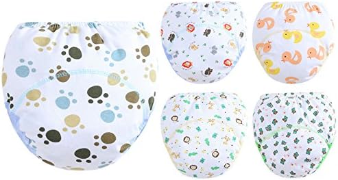 Training Pants Toddler Girls Potty Reusable Anti leakage Printing Pants For Kids 5 Pack