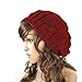 EUBUY Winter Warm Baggy Beret Chunky Knitted Braided Beanie Hat