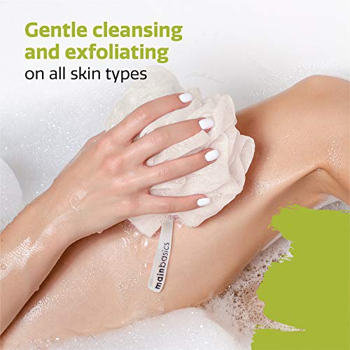 MainBasics Seaweed Infused Bath Shower Loofah Sponge Pouf Body Wash