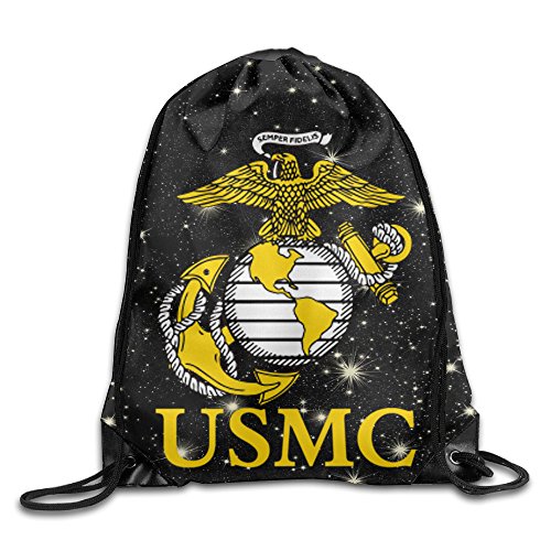 MPOD United States Marine Corps USMC Logo Drawstring Backpack Bag