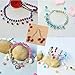PH PandaHall 10mm Crackle Glass Beads 100pcs Handcrafted Crystal Beads 10 Color Loose Beads for Summer Beading Friendship Bracelet Mother's Day Jewelry Making Christmas Ornament