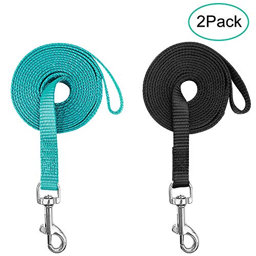 rabbitgoo 2 Pack Cat Leashes Long Nylon Pet Leash, Escape Proof Durable Walking Leads, Easy