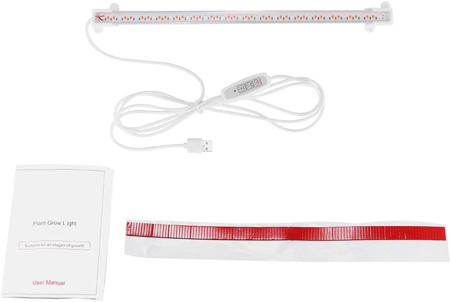 ShangSky USB LED Grow Light,Full Spectrum,Indoor Plant Growth Lamp,Auto ON/Off and Timing,4 Adjustable Brightness Levels,for Landscape Indoor Garden Plants