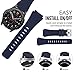 MoKo Band Compatible with Samsung Galaxy Watch 3 45mm/Gear S3 Frontier/Classic/Galaxy Watch 46mm/Huawei Watch GT2 Pro/GT 46mm/GT2 46mm/Ticwatch Pro 3, [6-Pack] Silicone 22mm Strap,Multi Colors C