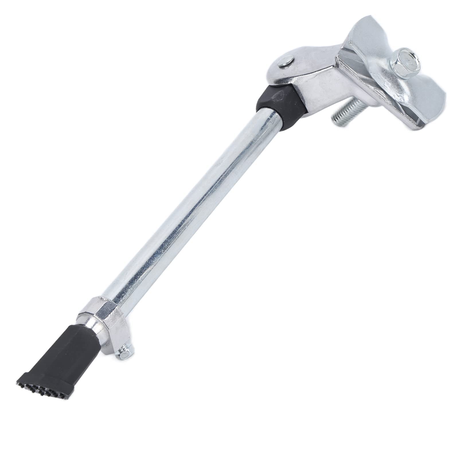 Dilwe Aluminum Alloy + Rubber Bicycle Kickstand, 24-27 Inch, Silver, 25 kg Load Capacity