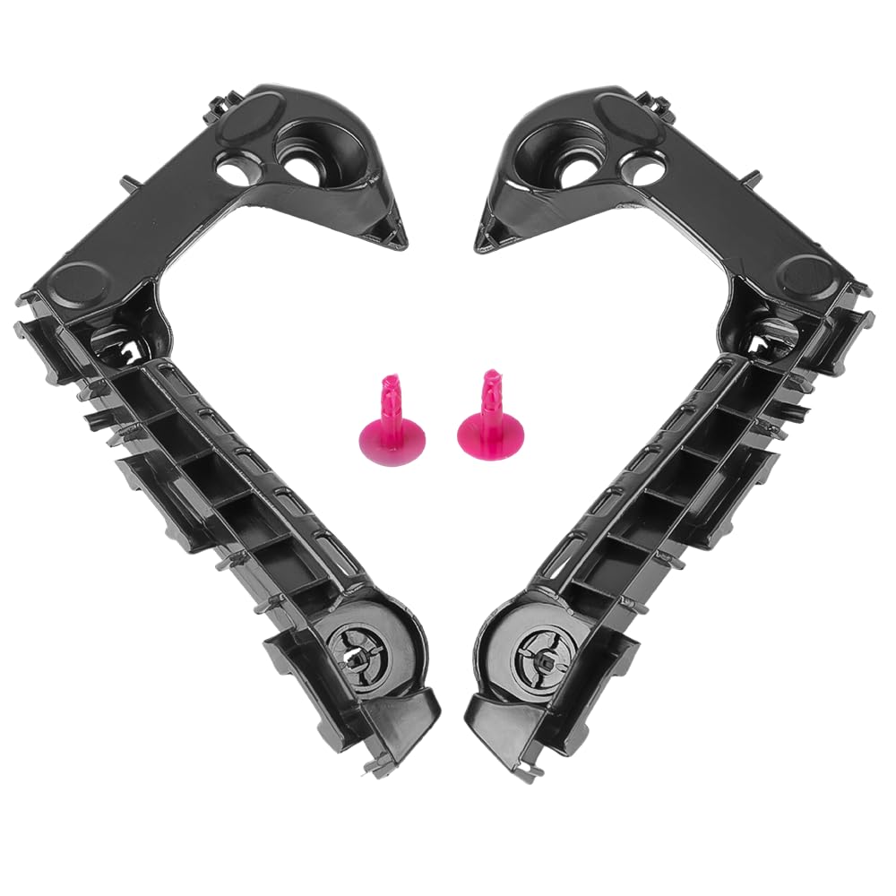 Photo 1 of 1 Pair Left and Right Side Front Bumper Bracket Bumper Mount Support Bracket - Compatible for Toyota Corolla 4 Cyl 1.8L, 4 Cyl 2.0L 2019-2021 - Replace Part 52116-02460, 52115-02480