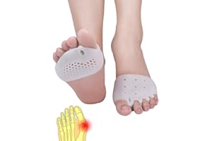 PNRSKTER Metatarsal Pads for Women & Men - 4Pcs Gel Toe Separators Ball of Foot Cushions for Pain Relief, Metatarsalgia, Foot Pads for Walking, Standing, Running
