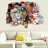 3D Paw Patrol Boys Girls Kids Room Wall Decal Stickers