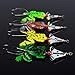 Laimeng,4pcs Rubber Frog Soft Fishing Lures Bass