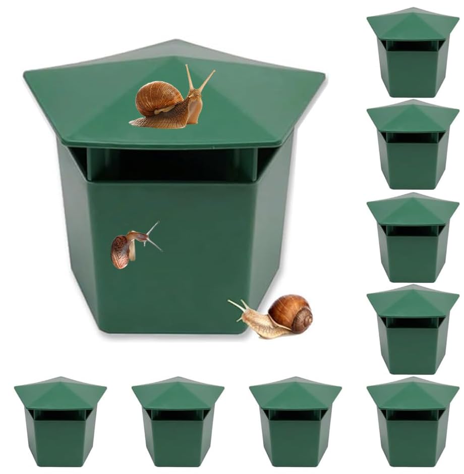 6 Pcs Snail Traps, Snail Catchers, Environmentally Friendly for Catching Snails, Snail Traps, Reusable Organic Snail Traps, Beer Snail Traps