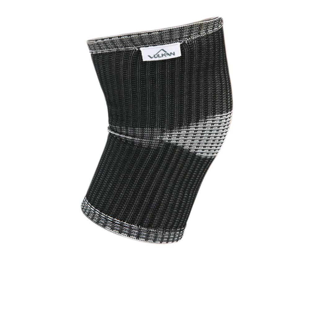 Vulkan Advanced Elastic Knee Support, Small, Stretchy Fabric Knee Compression Sleeve Provides Support and Comfort to Help Recover from Joint and Tendon Injuries, Increases Circulation, Limits Swelling