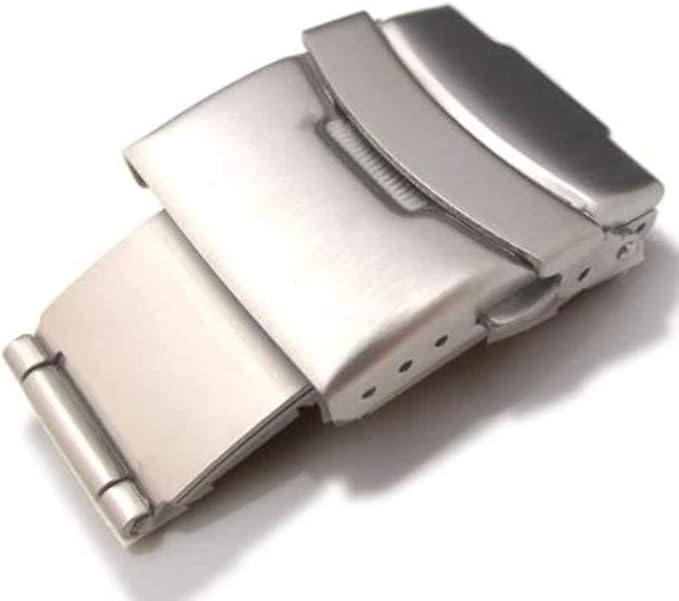 Strapcode Broche para pulsera de reloj de acero inoxidable, 18 mm, 20