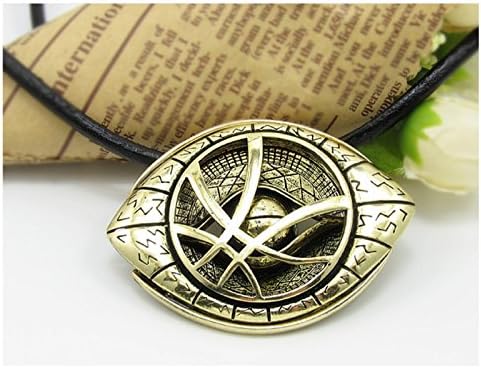 2016 newest film Doctor Strange necklaces pendants for men eye shape alloy antique bronze eye of Agamotto 1:1