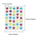 eBoot 2100 Count Star Stickers Gold Silver Colorful Self-Adhesive Stickers Stars