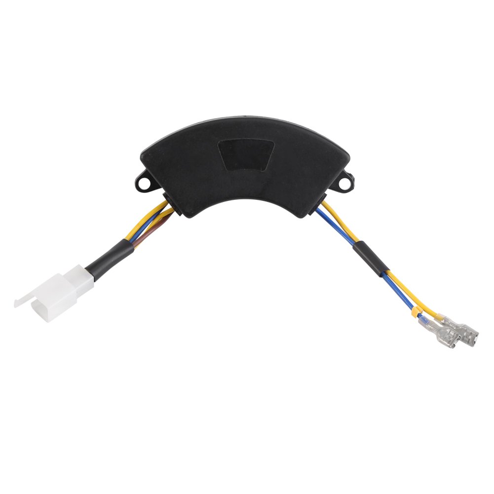 Arc-shaped 250V 220μF Automatic Voltage Regulator AVR for 2KW-3KW 168F Gasoline Electric Generator Black