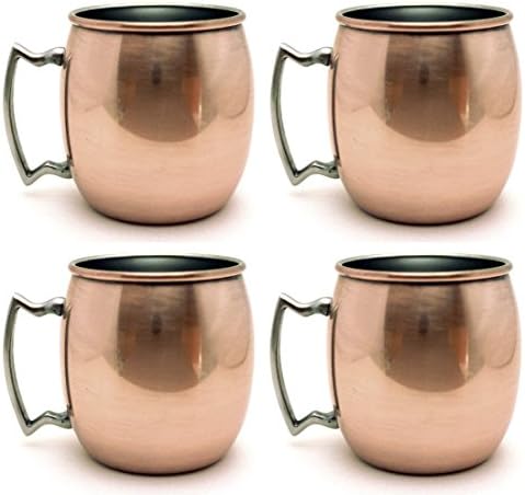 Oasys 18-Ounce Moscow Mule Mugs, Set of 4