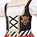 Lingway Toys Girls Deluxe Pirate Costume,Buccaneer Princess Dress for Kids Toddler 7-8years