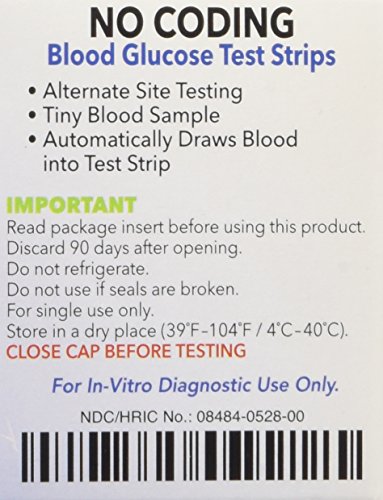Prodigy No Coding Blood Glucose Test Strips 300 Count (50 Strips x 6 Packs)