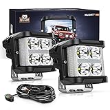 Nilight Side Shooter LED Light Pods with DRL, 4