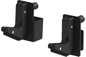 ER KANG J-Hook, Barbell Holder for 2x2 Power Cage Squat Rack with 1" Holes, suit JR-570 Power Rack (Pair)