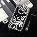 Pandamimi Deluxe Black Chrome Bling Crystal Rhinestone Hard Case Skin Cover for Apple iPhone 4 4S 4G With Screen Protector and Stylus