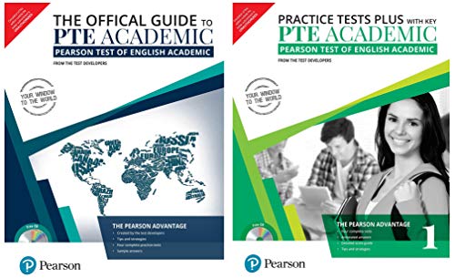 The official Guide to PTE Academic(Pearson Test of English Academic) + PTE Academic Practice Test Plus - Volume 1 (Set of 2 Books)