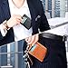 Bird&Fish Slim Front Pocket Wallets with Key Chain, Minimalist Leather Credit Card Holder Wallet, RFID Blocking for Men Women Black …