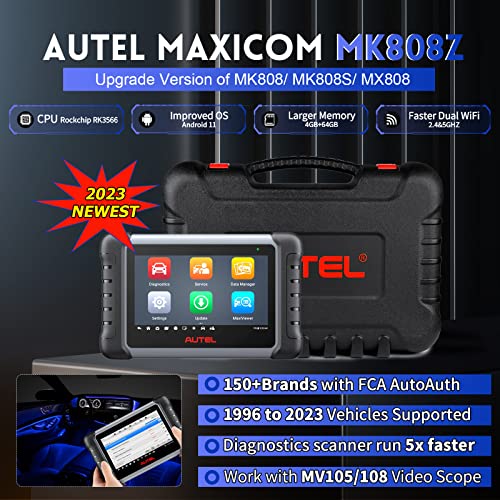 Nucar Scanner Nucar Scanner Autel MaxiCOM MK808Z Scanner - 2025 Upgraded Bi ...