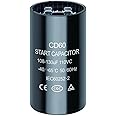 108-130 uf/MFD 110-125 VAC Round Start Capacitor ±20% 50/60 Hz CD60 Round Motor Well Pump Start Capacitor (108-130 uf/MFD)