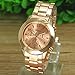 Winhurn Hot Sale Classic Stainless Steel Quartz Women Wrist Watch (Rose Gold)
