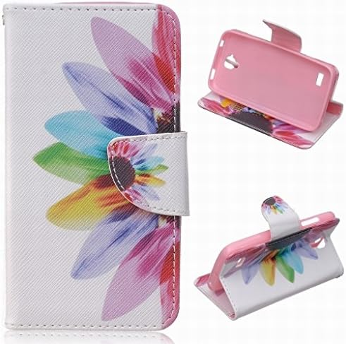 Huawei Y560 / Y5 Case Yiizy Case Cover for Cover Case Durable PU Leather Wallet Cover Purse Flip Magnetic Cards Slot Standing View Pouch Protective fit for Huawei Y560 Y5 (Flower)
