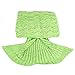 Mermaid Tail Blanket Crochet and Handmade Living Room All Seasons Sleeping Bags for Adults, Super Soft (71