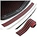 Audew Universal Car Rubber Rear Guard Bumper Protector Trim Cover, Car Sticker Protector Kit for Most Truck SUV Car 35.5