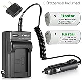 Kastar Battery (2-Pack) and Charger Kit for Canon NB-9L and Canon PowerShot N, N2, SD4500, SD4500 IS, ELPH 510 HS, ELPH 520 HS, ELPH 530 HS Cameras