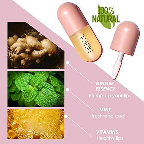 DEROL Lip Plumper, Lip Plumping Lip Gloss, Derol Lip Enhancer, Lip Care
