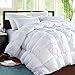 ROSECOSE Luxurious Goose Down Comforter King Size Duvet Insert Pinch Pleat 1200 Thread Count 750+ Fill Power 100% Cotton Shell Hypo-allergenic Down Proof with Tabs (King,White,Pinch Pleat)