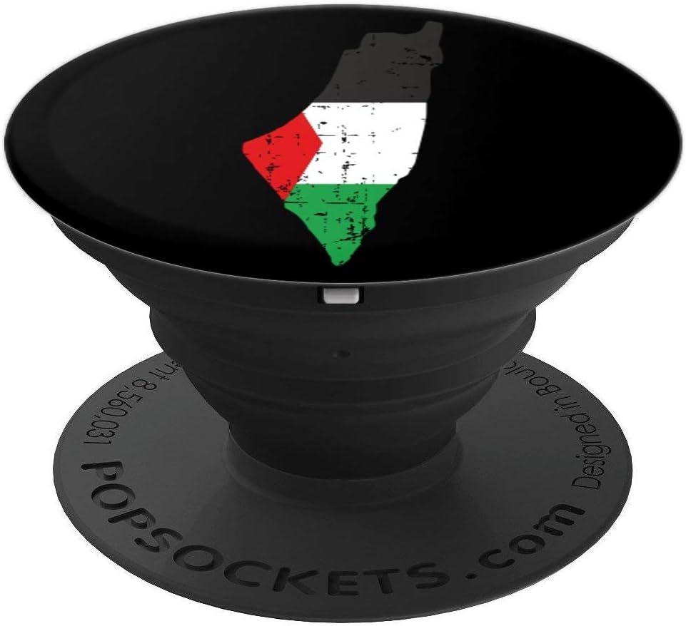 The Palestine Map And Flag - Falastine Wants Freedom PopSockets PopGrip: Swappable Grip for Phones & Tablets