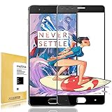 OnePlus 3 Tempered Glass Screen Protector, maXma Tempered Glass Screen Protector with [2.5D Round Edge] [9H Hardness][Scratch-Resistant] for OnePlus 3 (Black)