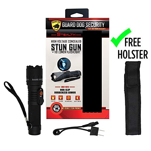 Guard Dog Security Stealth Compact Stun Gun Flashlight, Maximum Voltage
