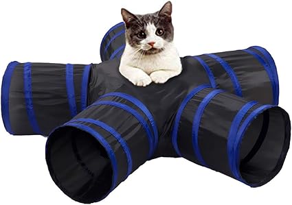 Amazon Com Aolan Cat Tunnel 5 Way Tunnels Extensible Collapsible